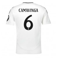 Camiseta Real Madrid Eduardo Camavinga #6 Primera Equipación Replica 2024-25 mangas cortas